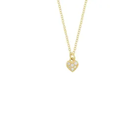 Diamond Pave Heart Necklace