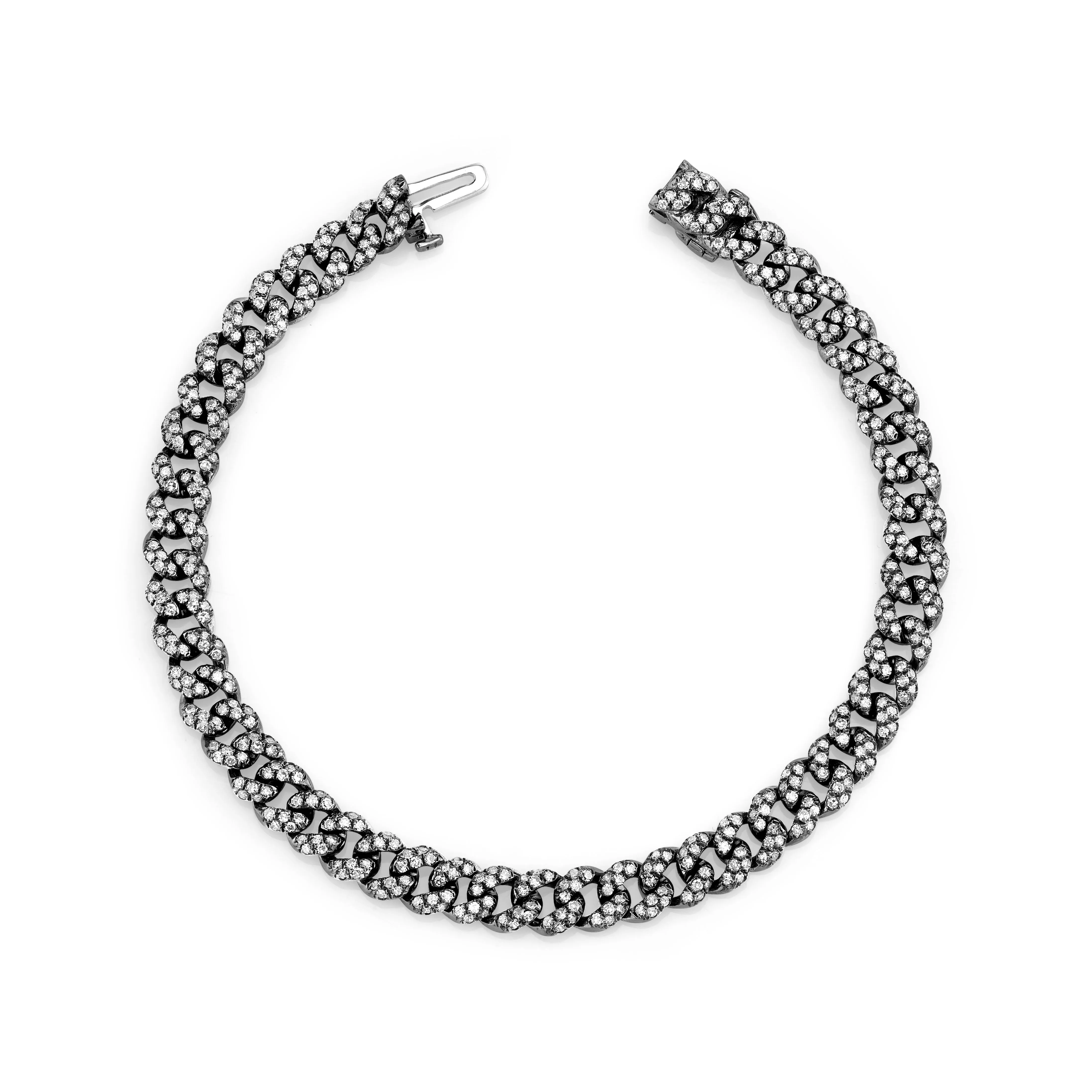 DIAMOND PAVE MINI LINK BRACELET