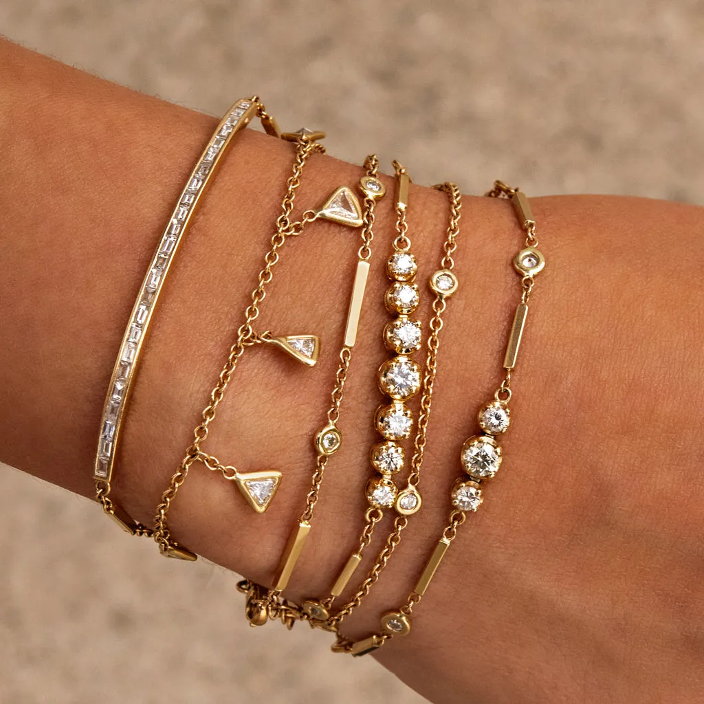 DIAMOND TRILLION SHAKER BRACELET