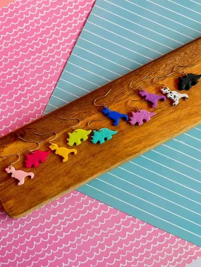 Dino Dangles | Clay Earrings