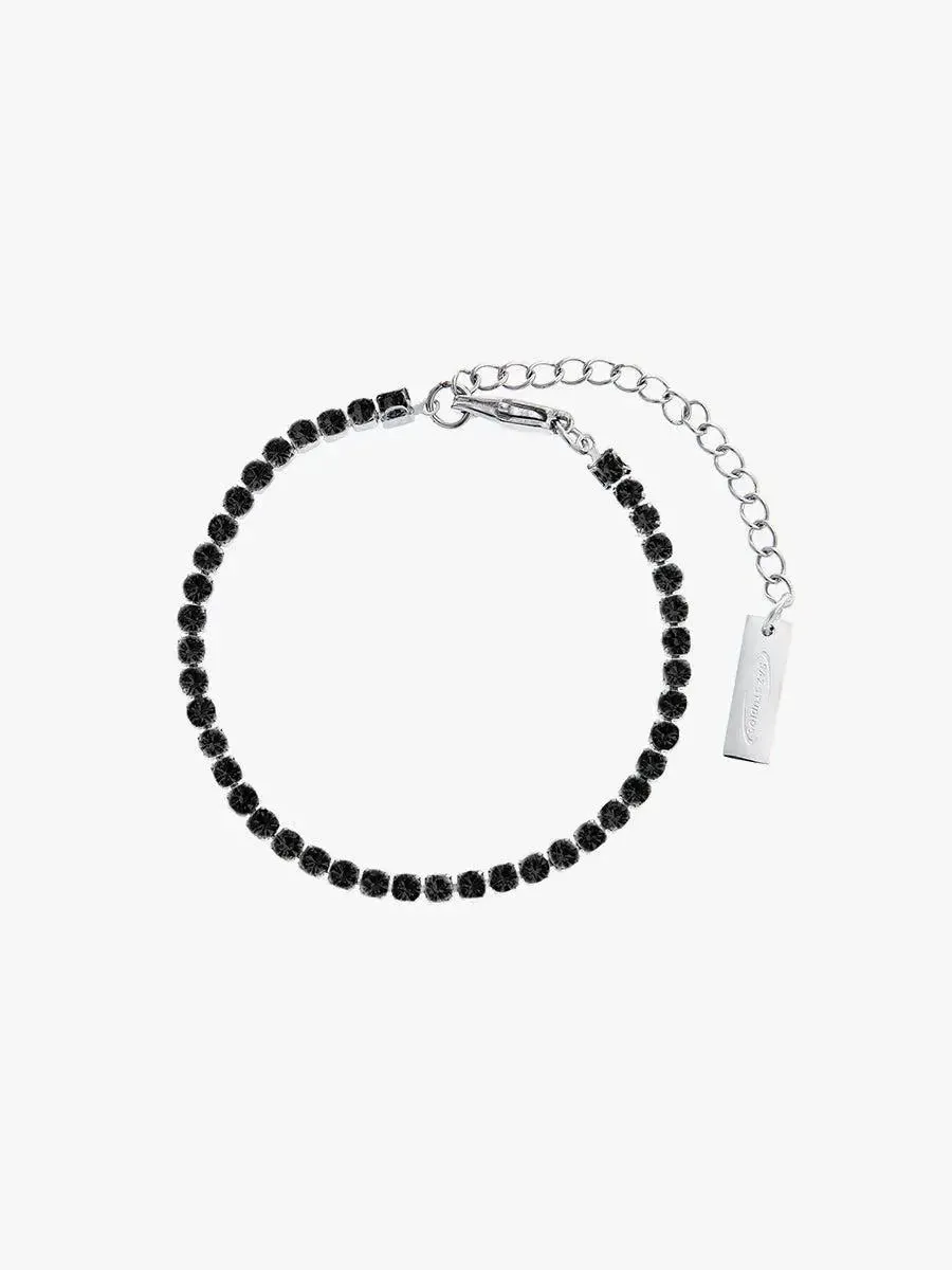 Double Layered Zircon Beads Necklace & Bracelet