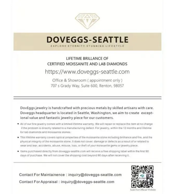 Doveggs cushion solitaire colored moissanite engagement ring