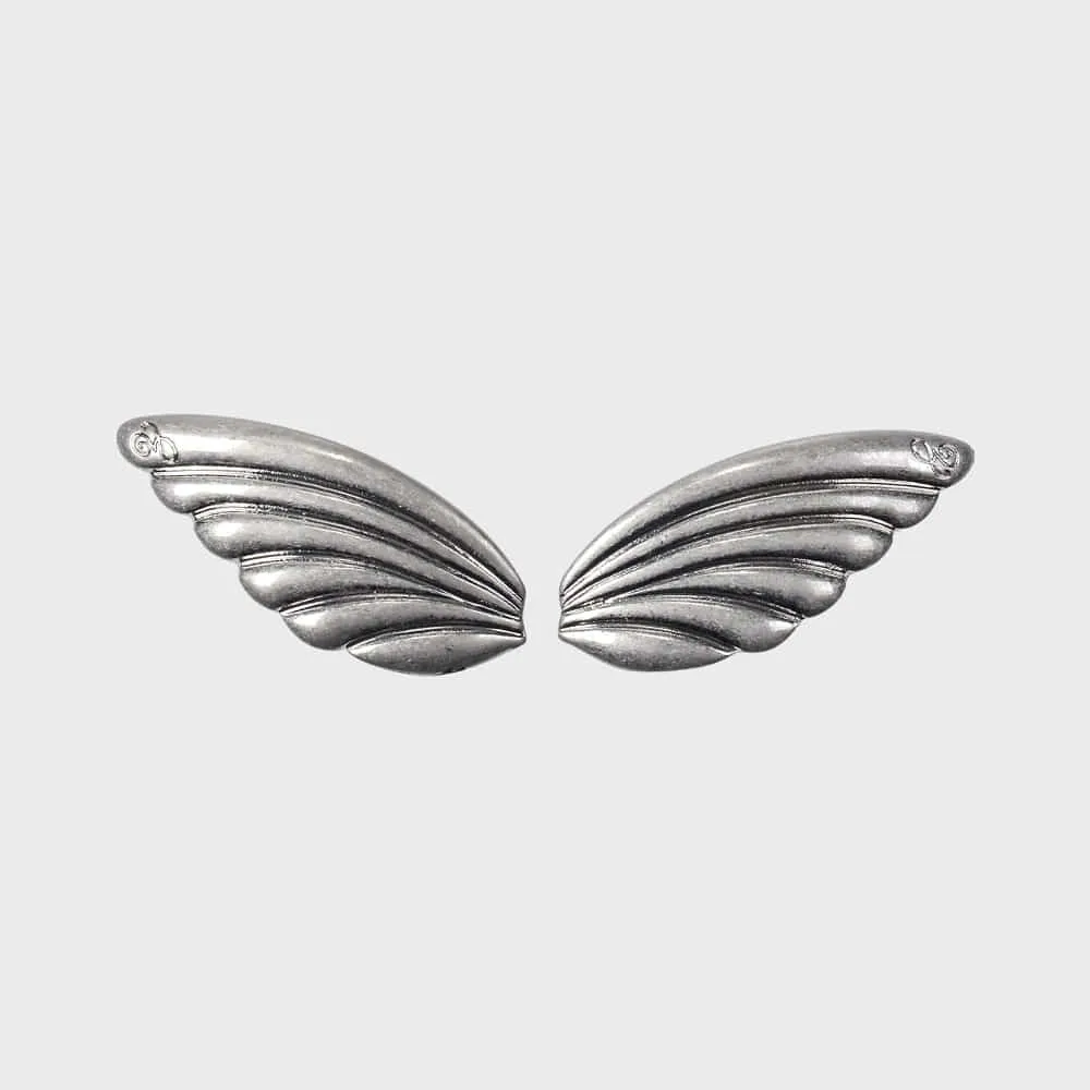 [EIREVE] Seasonless ANGEL WING SHELL ANTIQUE BARRETTE SET (2PCS)