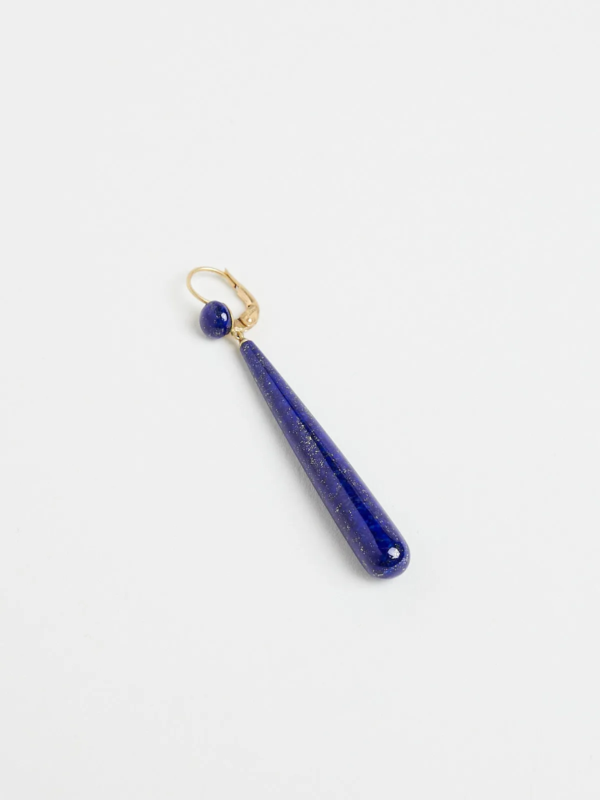 Essence Mini Earrings in 18k Yellow Gold with 41.2ct Lapis