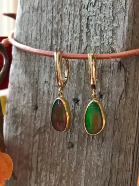 Ethiopian Opal Oval Dangles