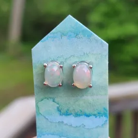 Ethiopian Opal Stud Earrings (#1)