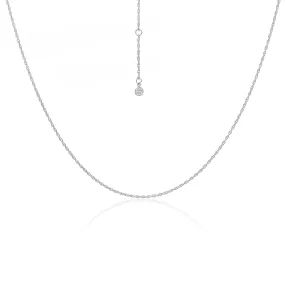 Fine Rope Necklace | Silver