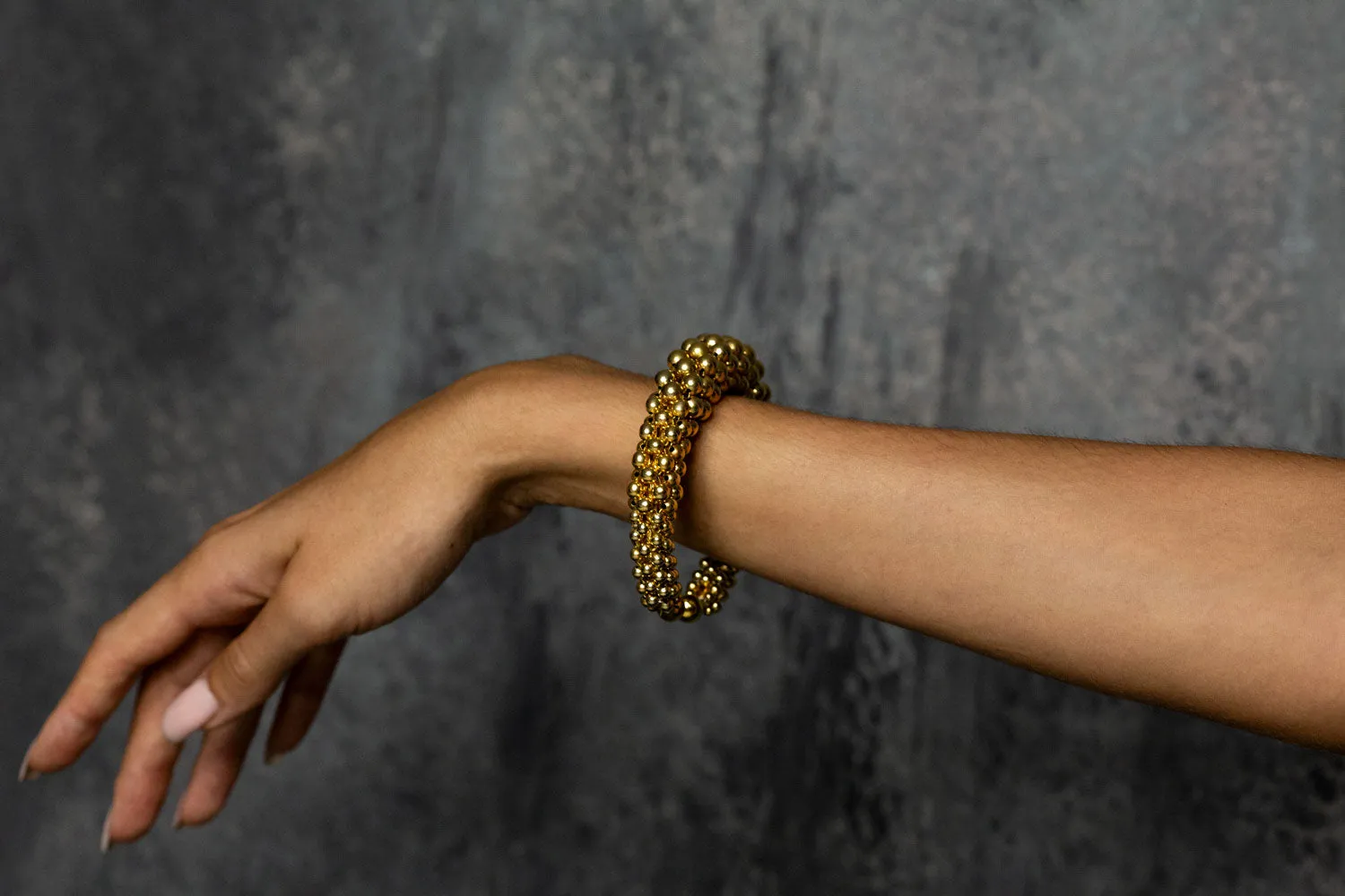 Gold Artemisia Orbit Supple Cuff