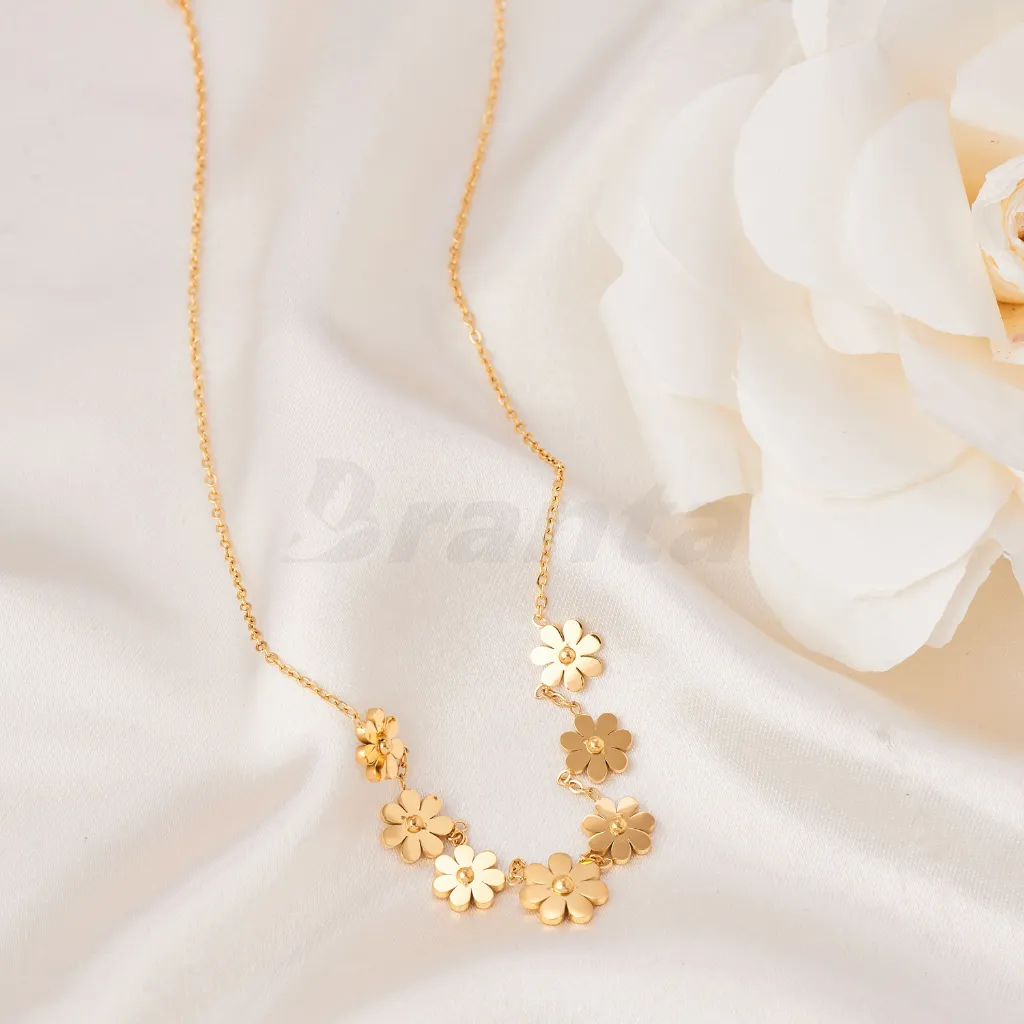 Gold Daisy Flower Necklace