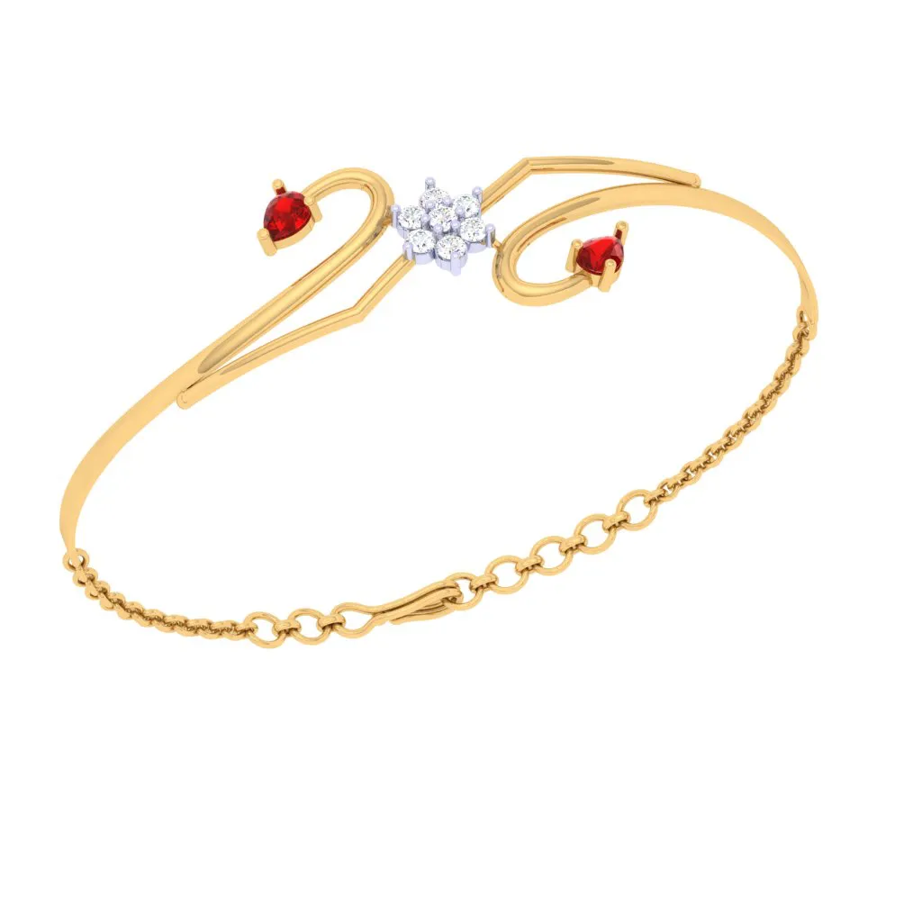 Gold Diamond Bracelet For The Festive Season