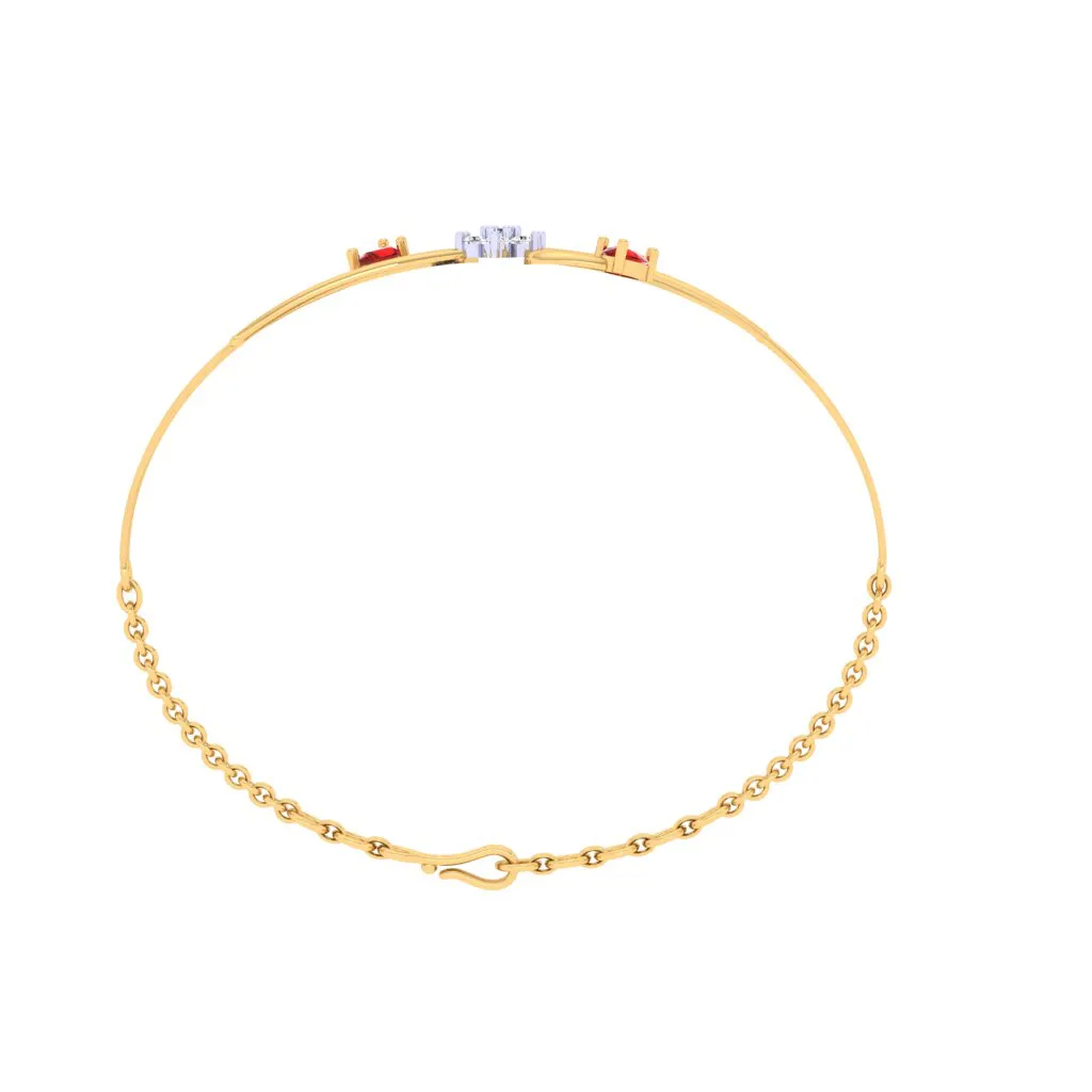 Gold Diamond Bracelet For The Festive Season