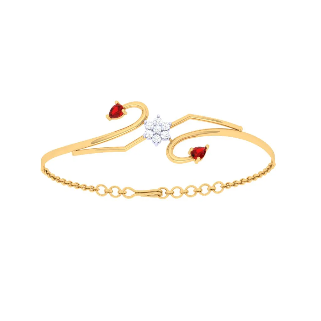 Gold Diamond Bracelet For The Festive Season