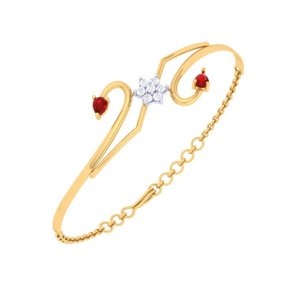 Gold Diamond Bracelet For The Festive Season