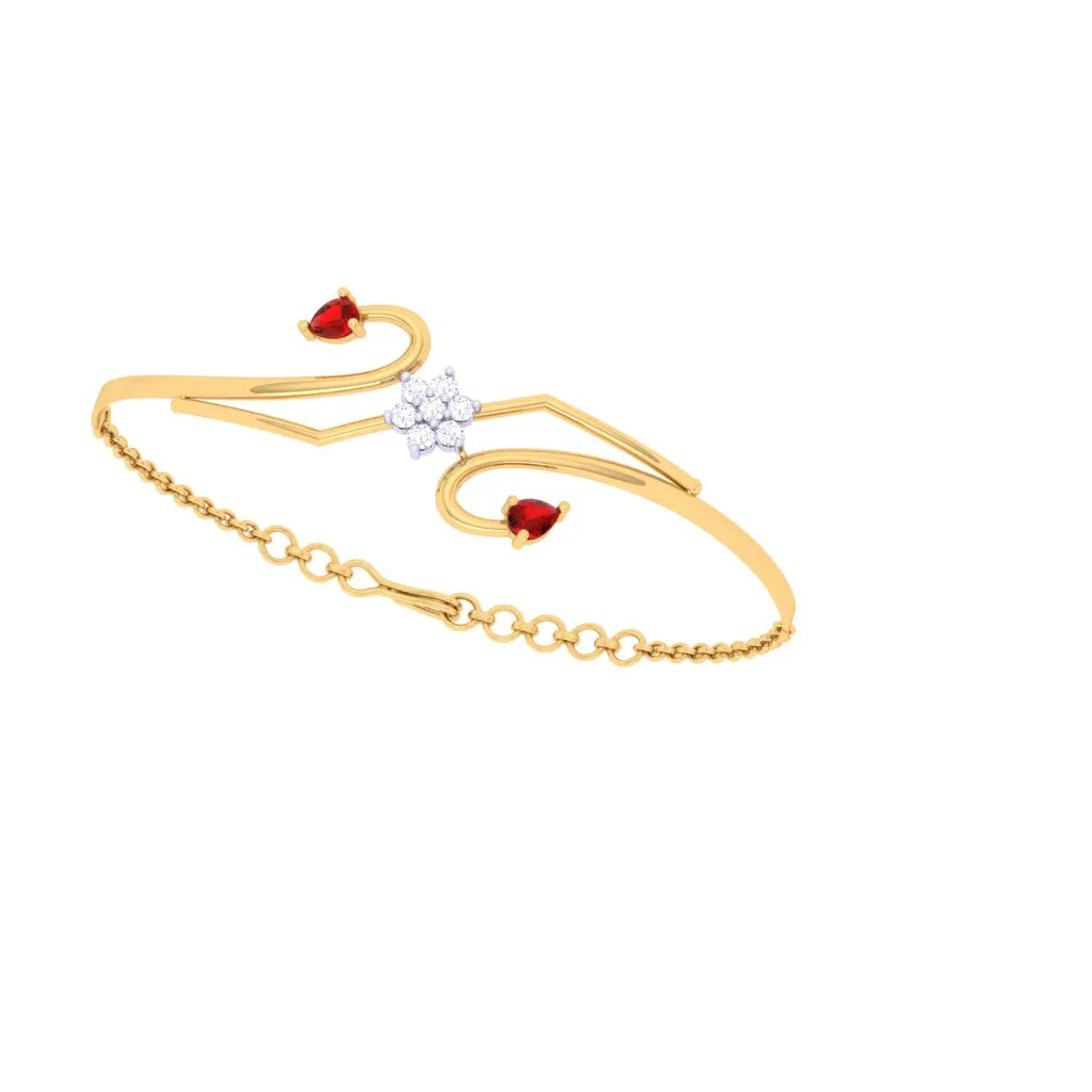 Gold Diamond Bracelet For The Festive Season