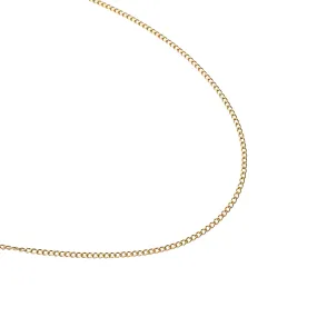 Gold Filled Thin Curb Link Necklace