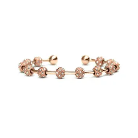 Golf Goddess Rose Gold Crystal Stroke Counter Bracelet