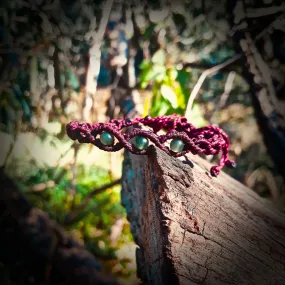 Green quartz beads bracelet