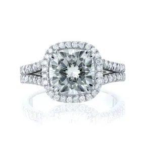 Halo Split Shank Ring