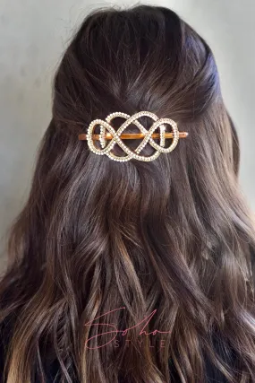 Honey Crystal Barrette