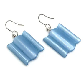 Ice Blue Moonglow Statement Earrings