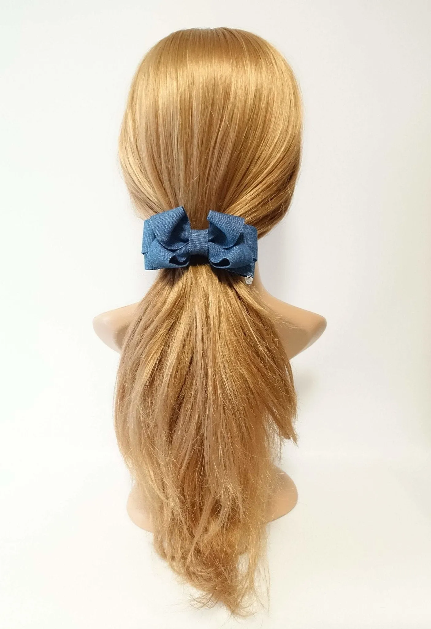 Jean Denim hair Bow French Hair Barrette  Women Hair Accessories Casual Hair Barrette