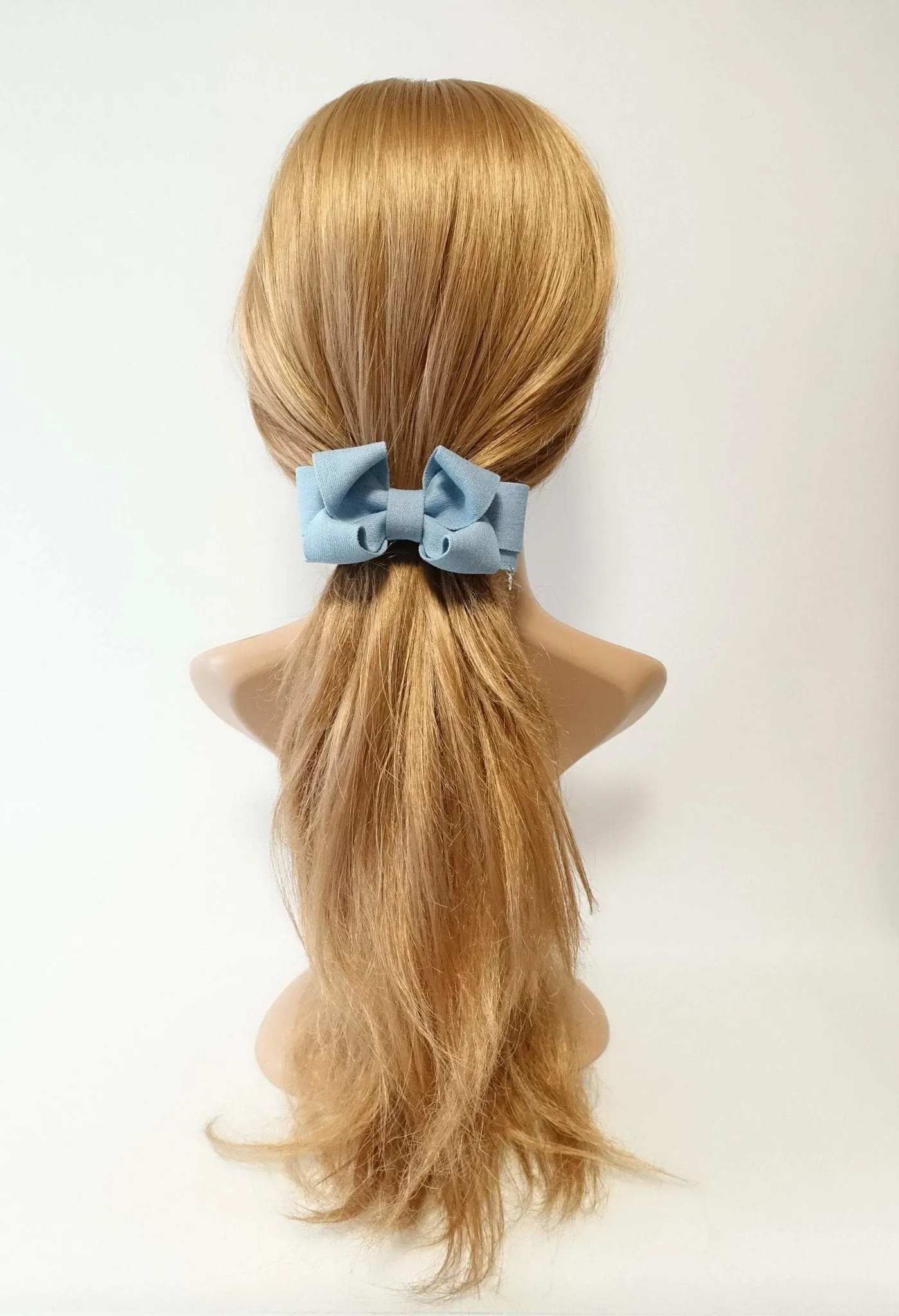 Jean Denim hair Bow French Hair Barrette  Women Hair Accessories Casual Hair Barrette