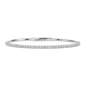 Lab Grown Diamond Bangle Bracelet - Round Cut