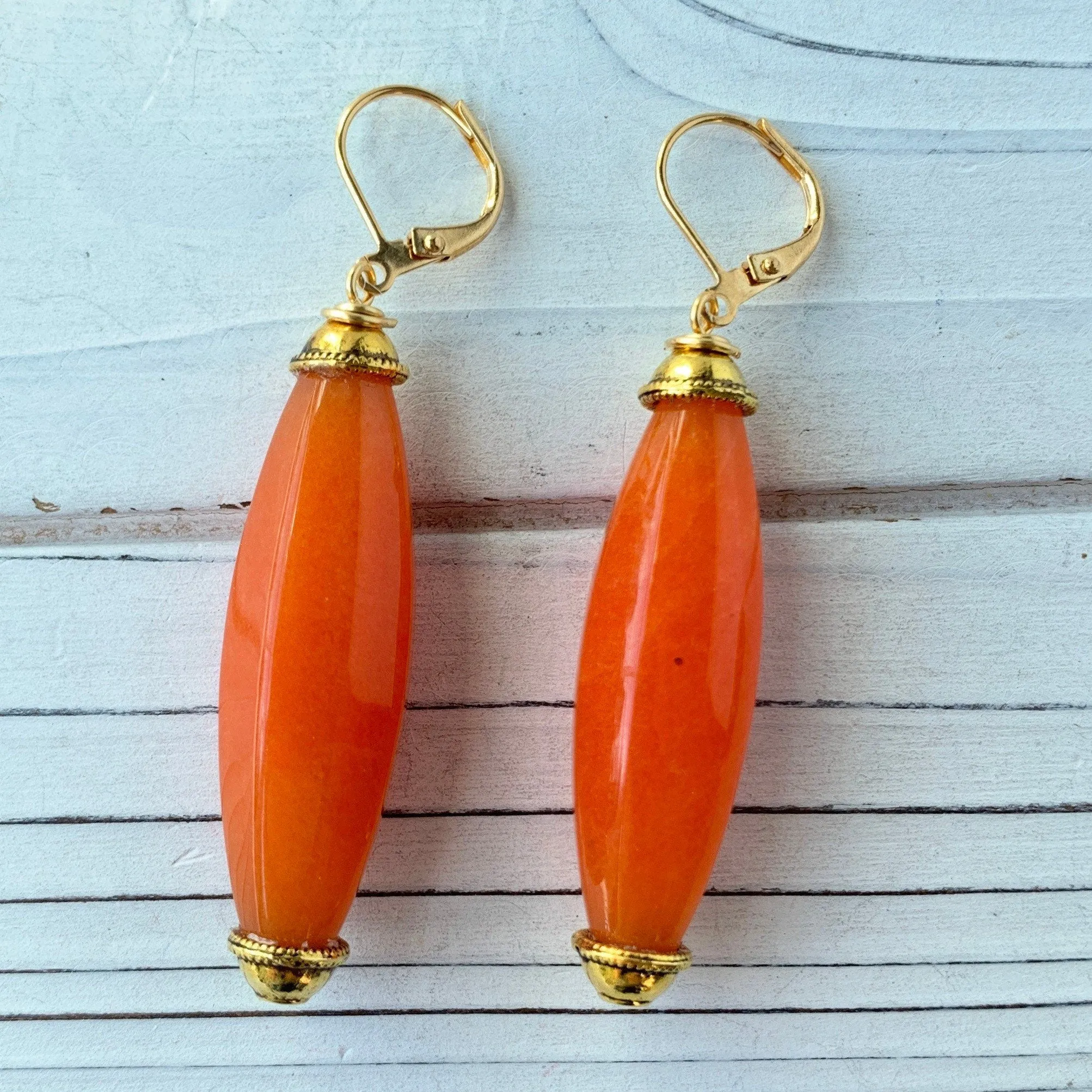 Lantern Drop Earrings - 5 Color Options