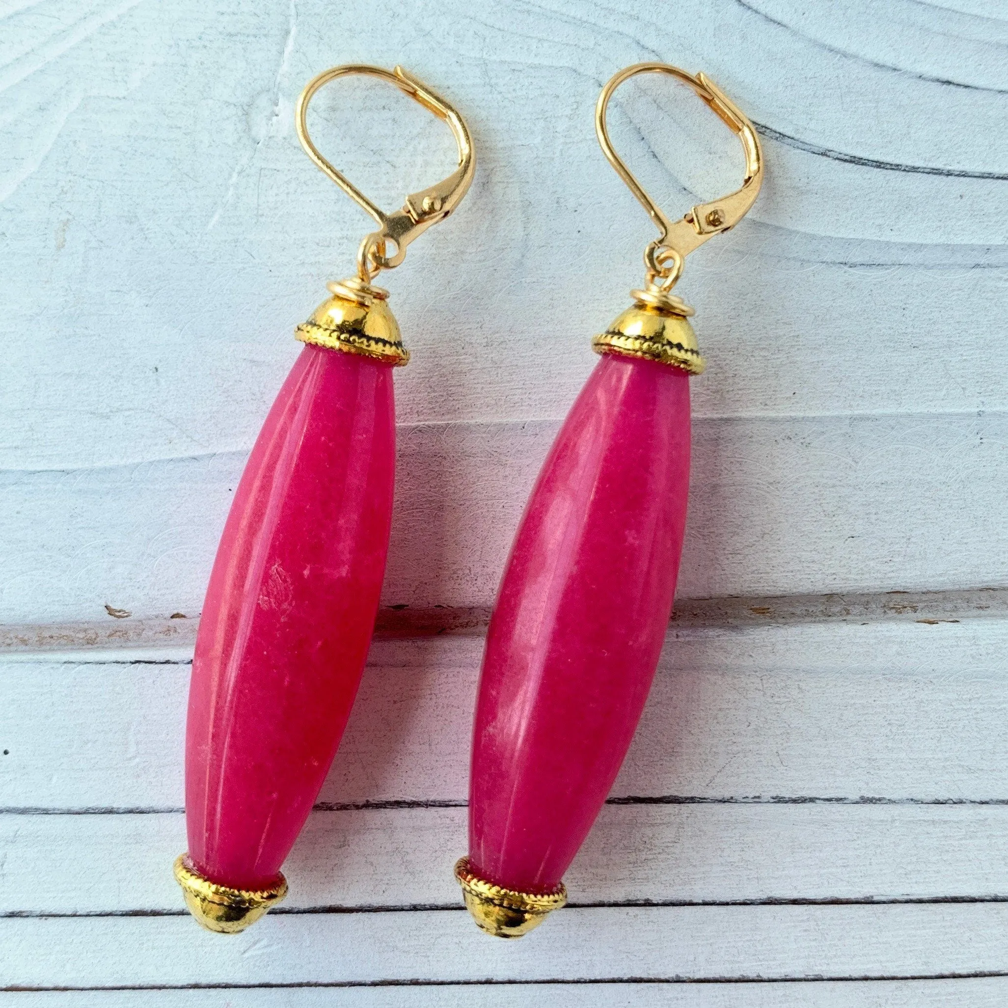 Lantern Drop Earrings - 5 Color Options