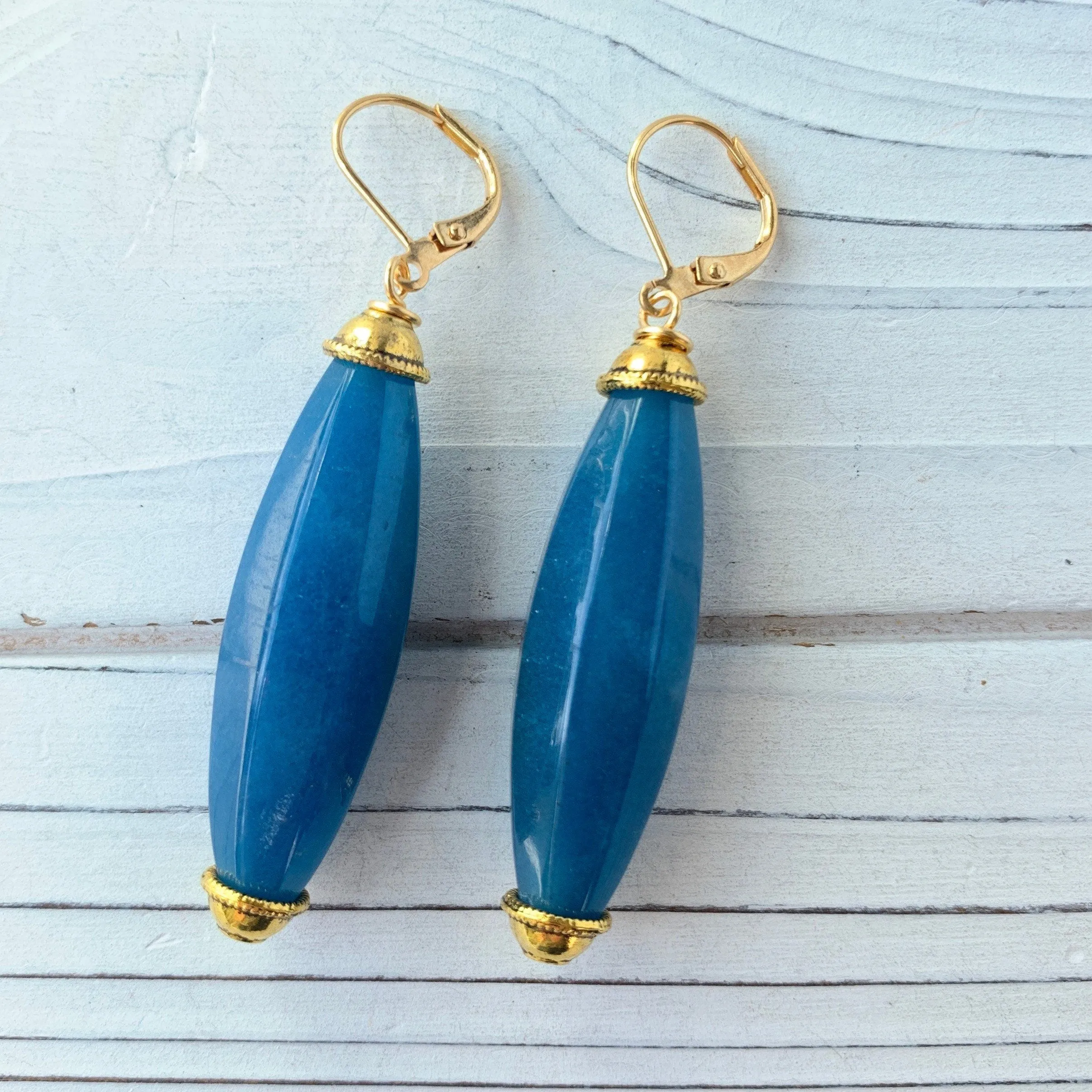 Lantern Drop Earrings - 5 Color Options