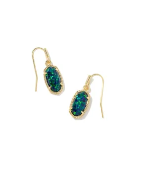 Lee Earrings Gold - Night Opal