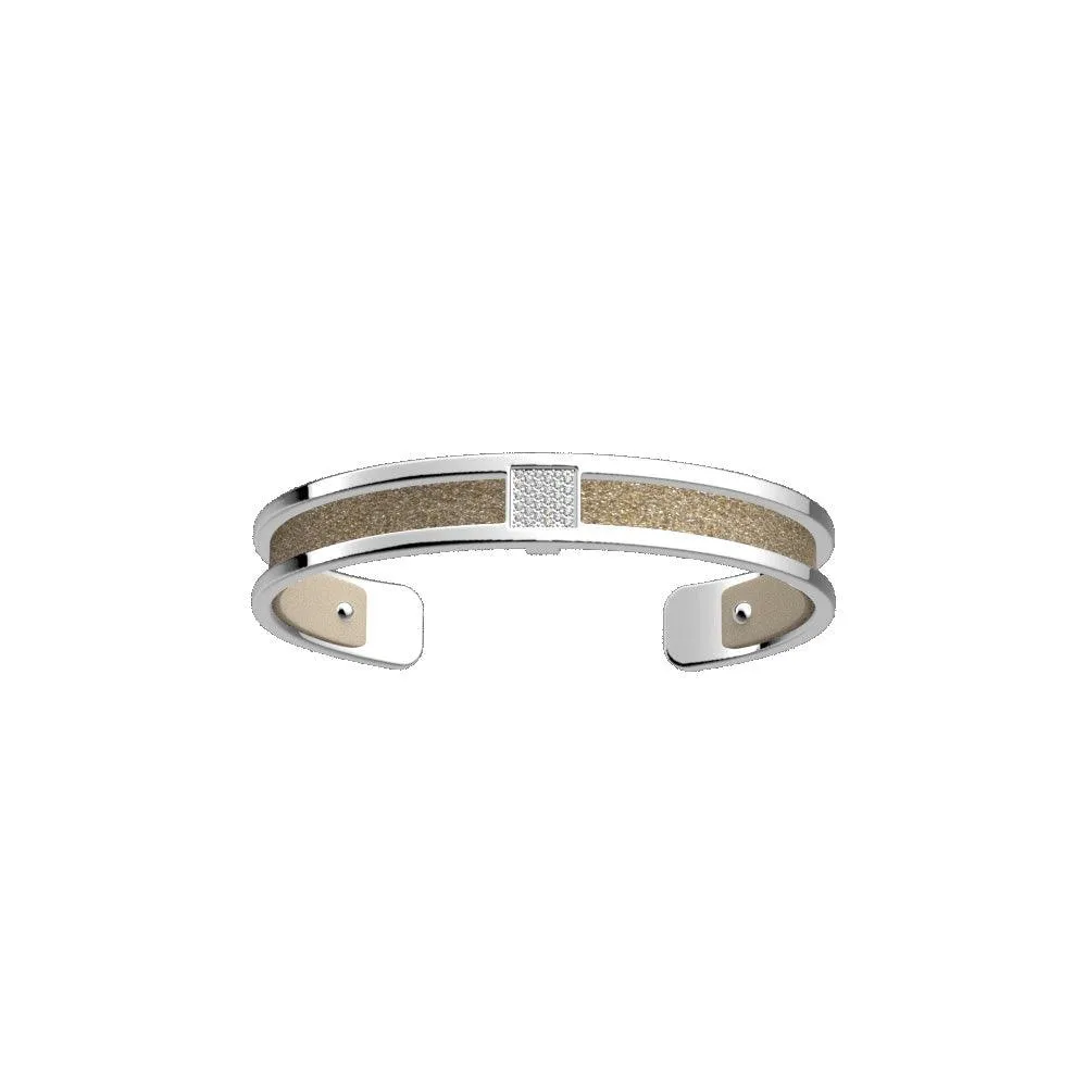 LES GEORGETTES BY ALTESSE Barrette Précieuses Bracelet   8mm, Silver Finishing - Cream / Gold Glitter