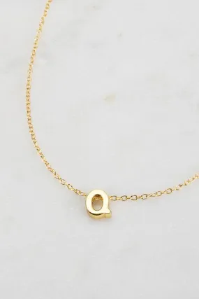 Letter Necklace Q