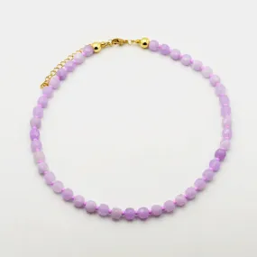 Lila Faceted Gemstone Necklace (Ships in 2-3 Weeks)