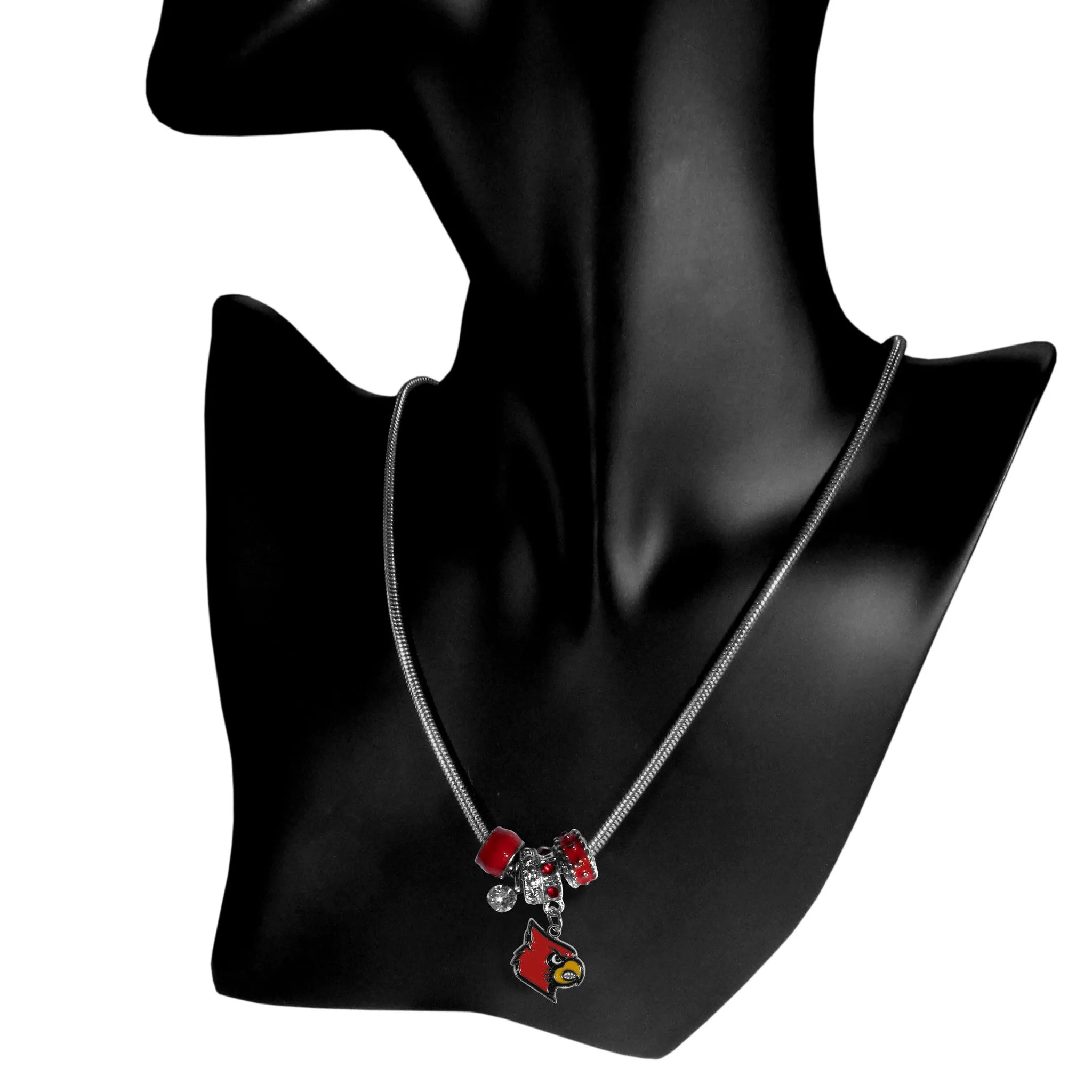 Louisville Cardinals Euro Bead Necklace