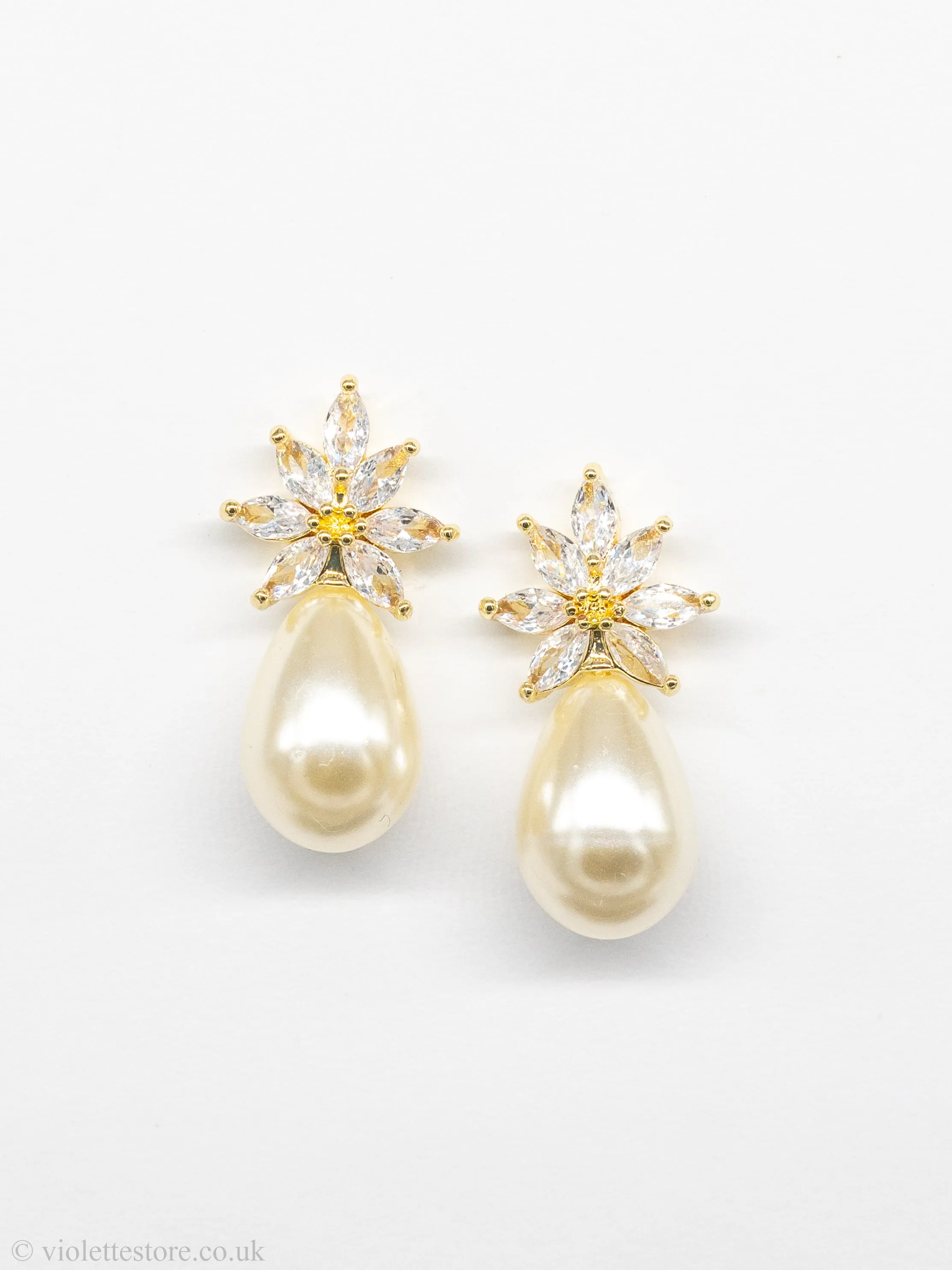 Magda Gold Stud Earrings