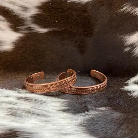 Magnetic Copper Cuff | Think Braid