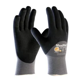 MaxiFlex Endurance Seamless Knit Nylon Glove with 3/4 Dip Nitrile Coated MicroFoam Grip on Palm, Fingers & Knuckles - Micro Dot Palm, 34-845, 1 Pair