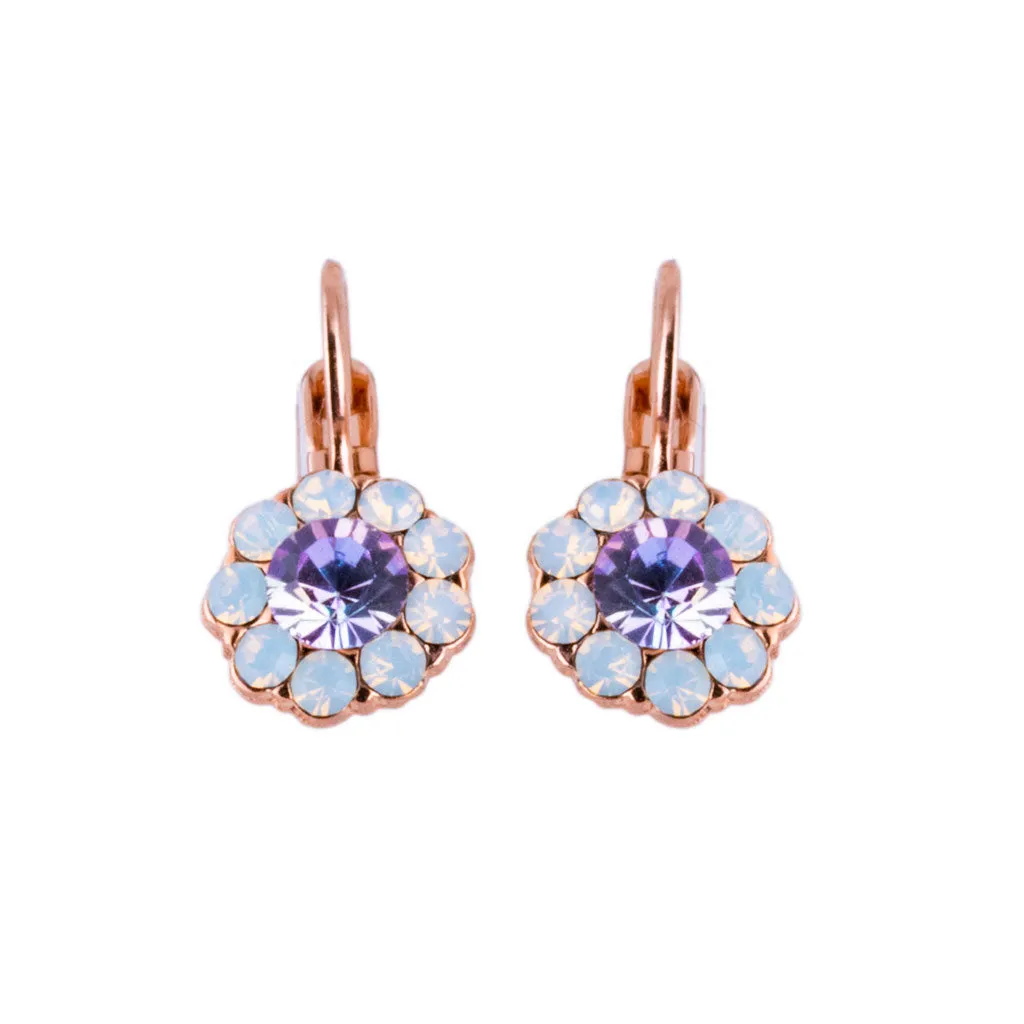 Medium Flower Leverback Earrings in "Ice Queen" *Preorder*