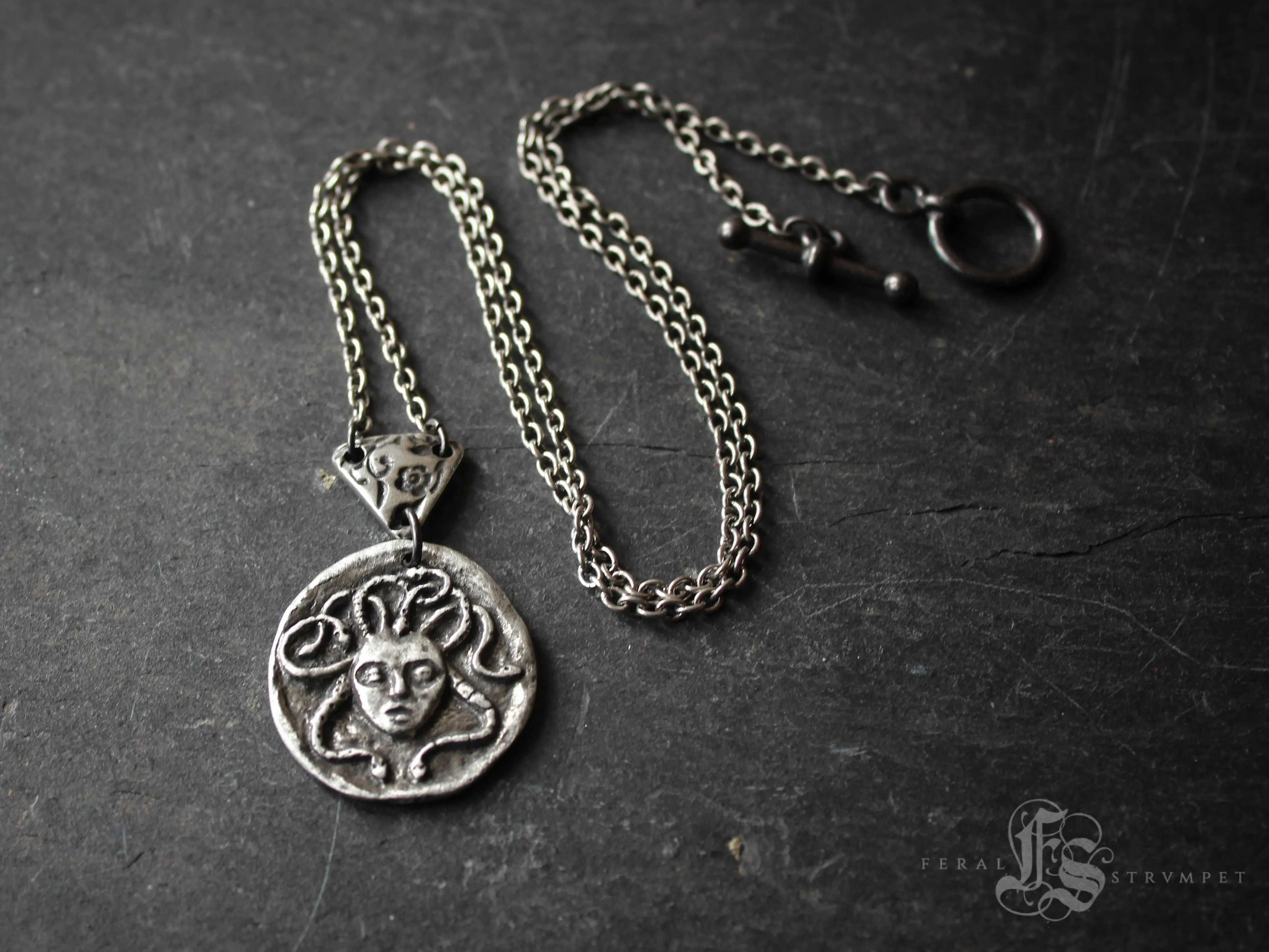 Medusa Ouroboros Necklace