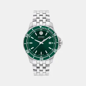 Men Analog Green Stainless Steel Watch 2600184