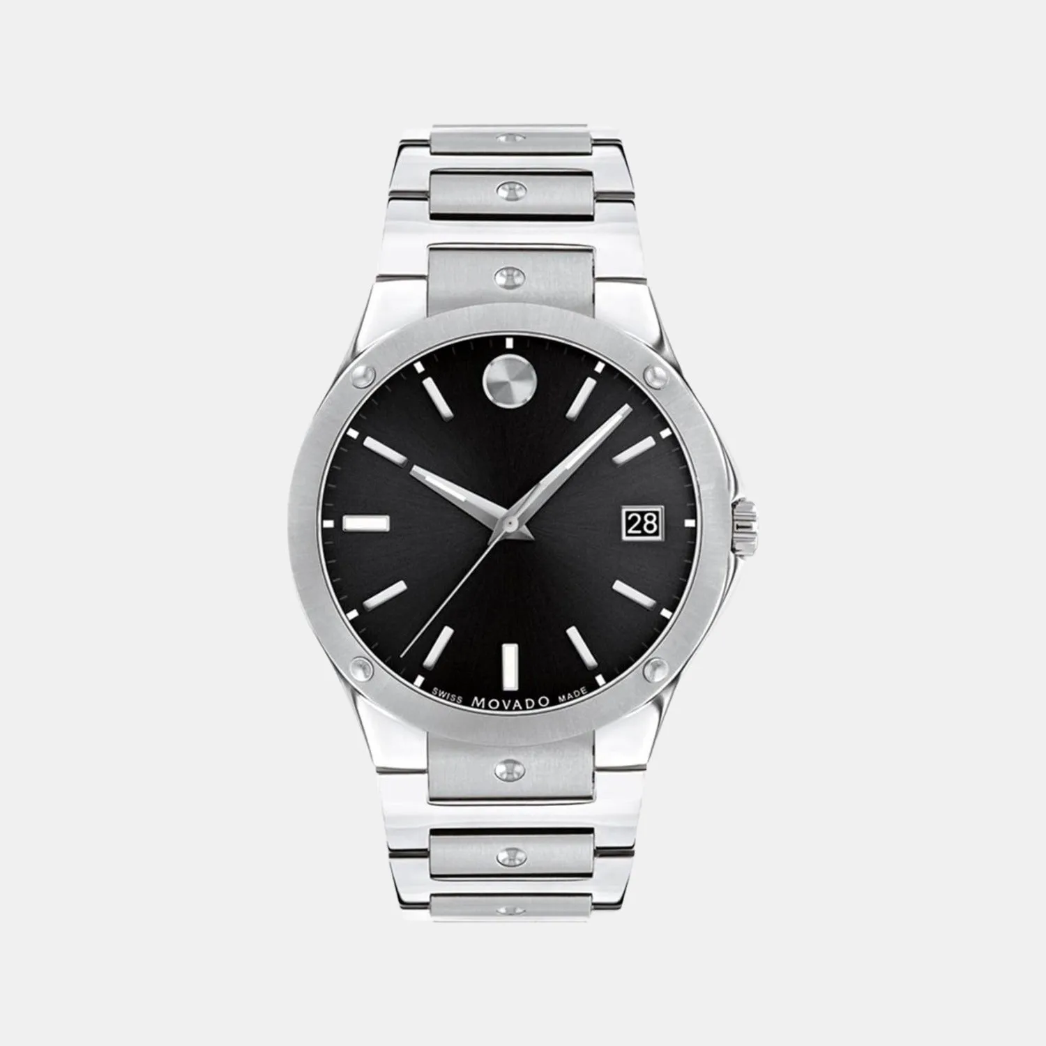 Men Black Analog Stainless Steel Watch 607541