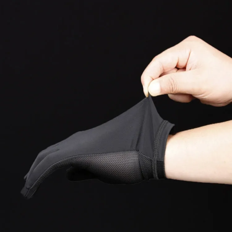 MG1050 Summer Breathable Sweat-Absorbent Silk Cycling Gloves, Size: One Size(Black)