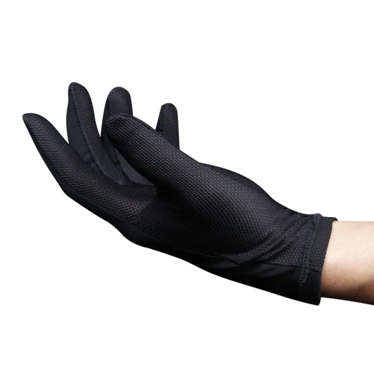 MG1050 Summer Breathable Sweat-Absorbent Silk Cycling Gloves, Size: One Size(Black)