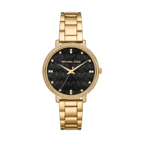 Michael Kors Pyper Three-Hand Gold-Tone Alloy Watch MK4593