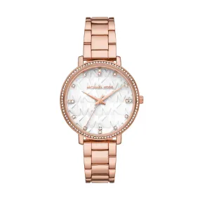 Michael Kors Pyper Three-Hand Rose Gold-Tone Alloy Watch MK4594