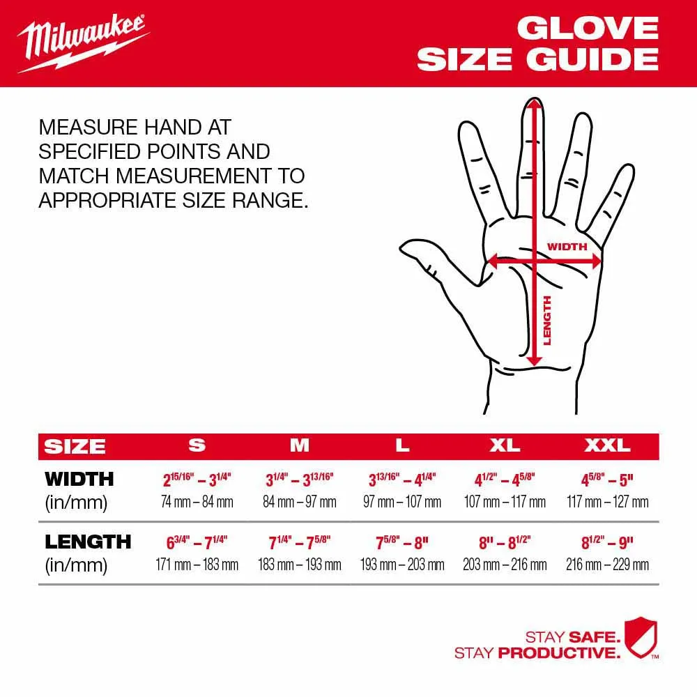 Milwaukee 48-73-8722B High Dexterity A2 Polyurethane Dipped Gloves - Large