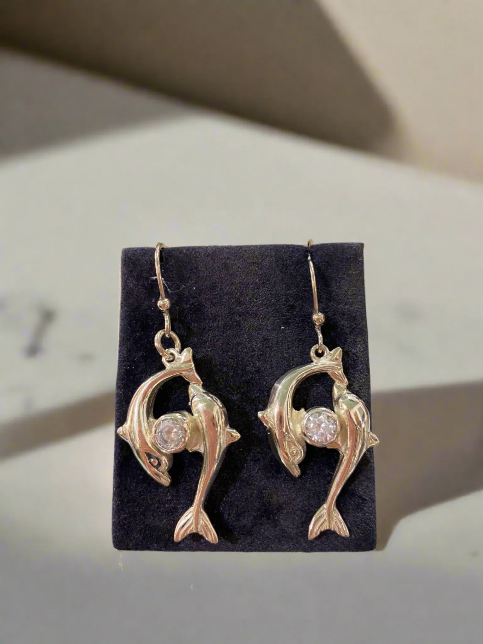 Minoan Dolphins Earrings, sterling silver earrings, Greek Jewelry, Womens Fashion