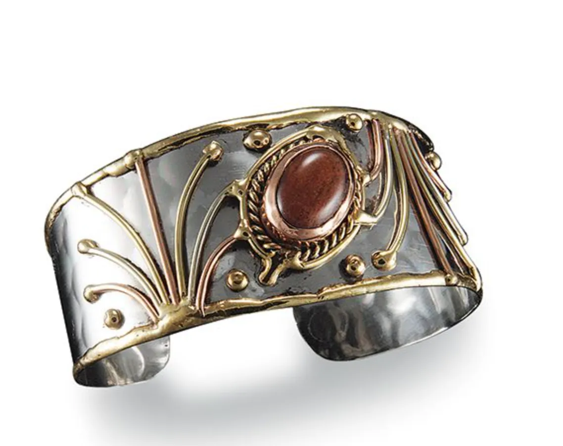 Mixed Metal Cuff Bracelet