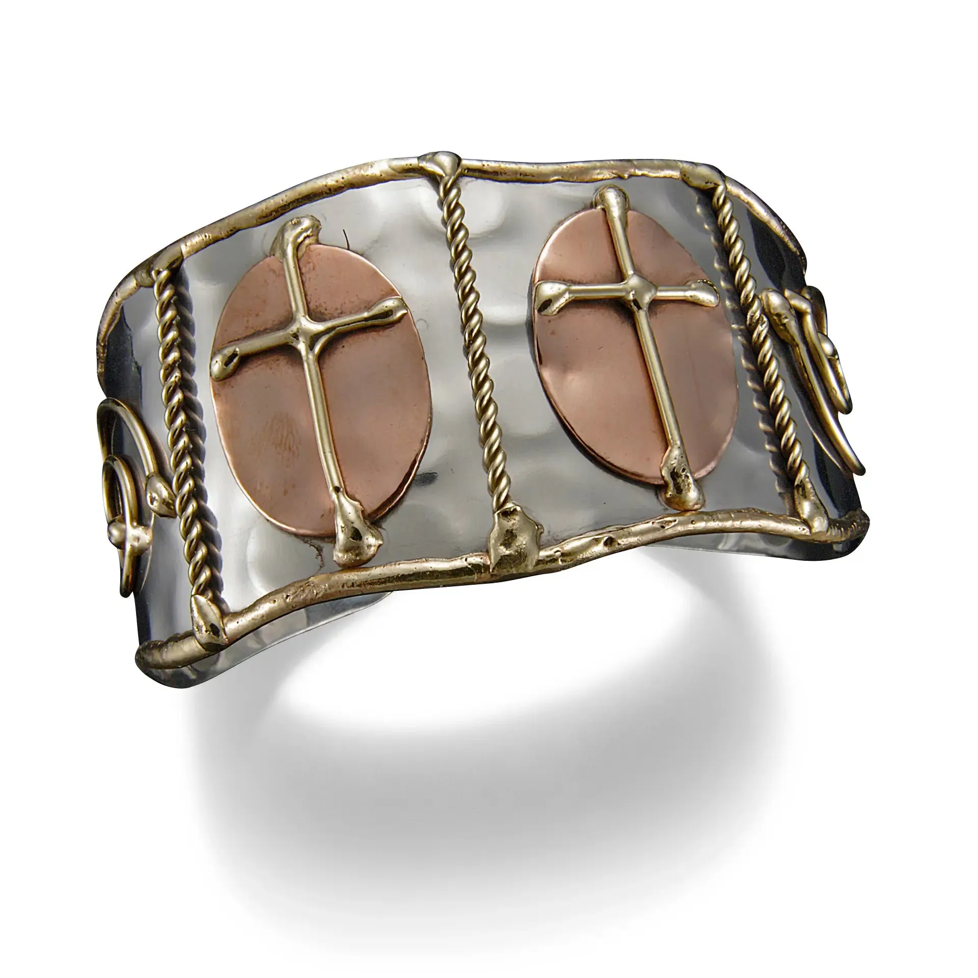 Mixed Metal Cuff Bracelet